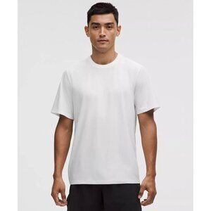 UV-Protective Striped Mesh Tennis T-Shirt - White